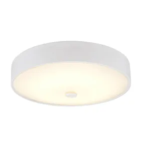 # 63004L-2 LED Large Flush Mount Ceiling Light Fixture, Contemporary Design in White Finish, Frosted Glass Diffuser, 14" Diameter