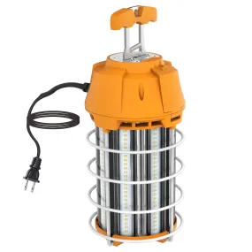 150W Portable LED Construction Light - 120V - 600W MH Equal - 5,000K - 15,000 Lm - Daisy-Chain