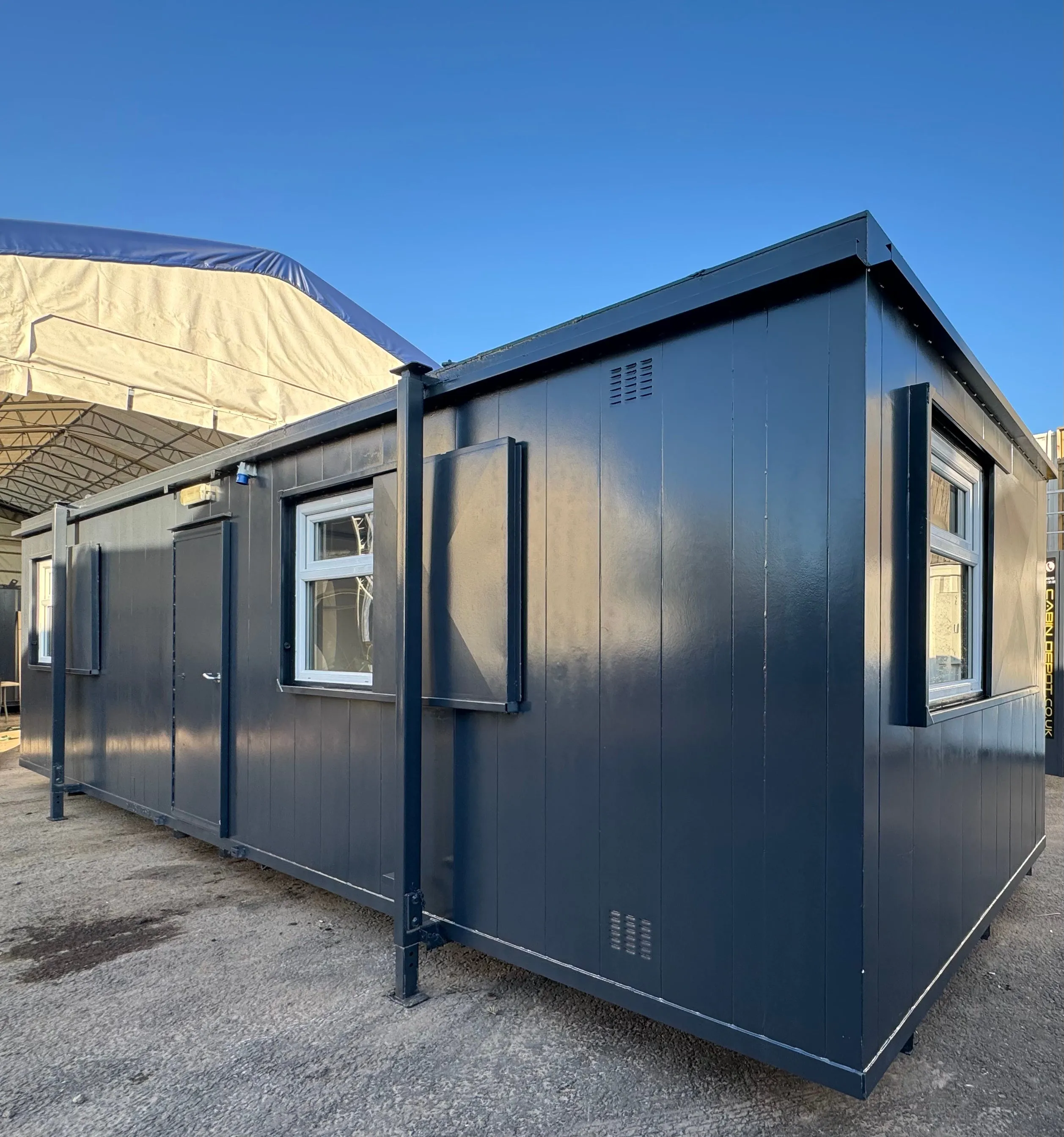 32x10ft Cabin | CUSTOM |Open Plan | Office / Canteen | Picture Window | Portable Building | No 1074