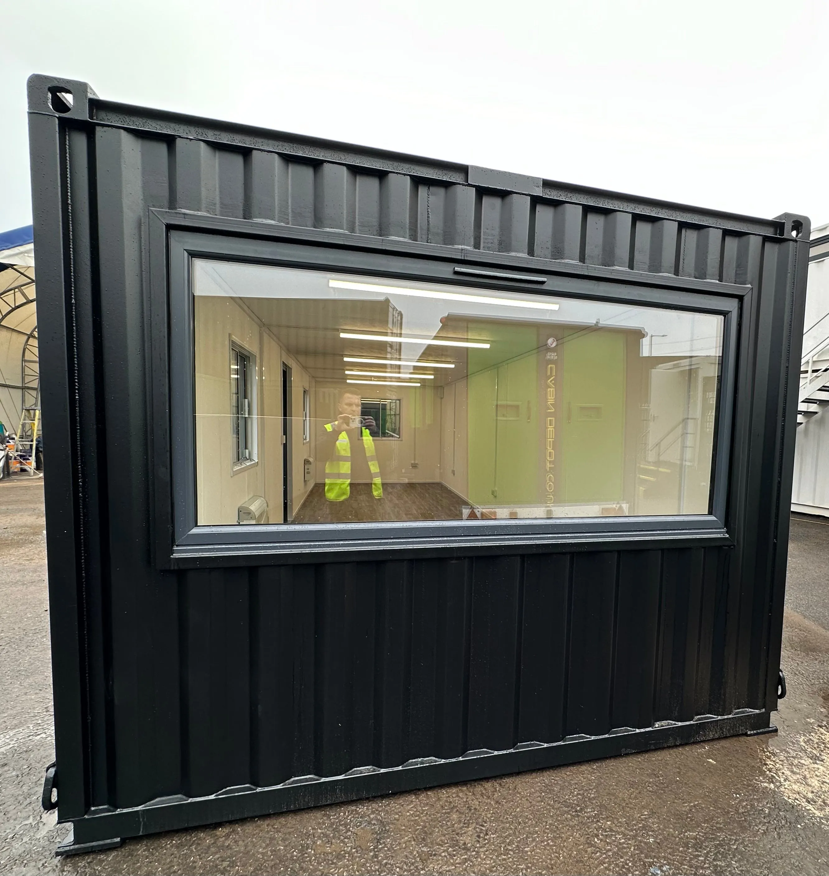 32x10ft Cabin | CUSTOM | Open Plan | Office  / Canteen | Picture Window | Portable Building | No 1116