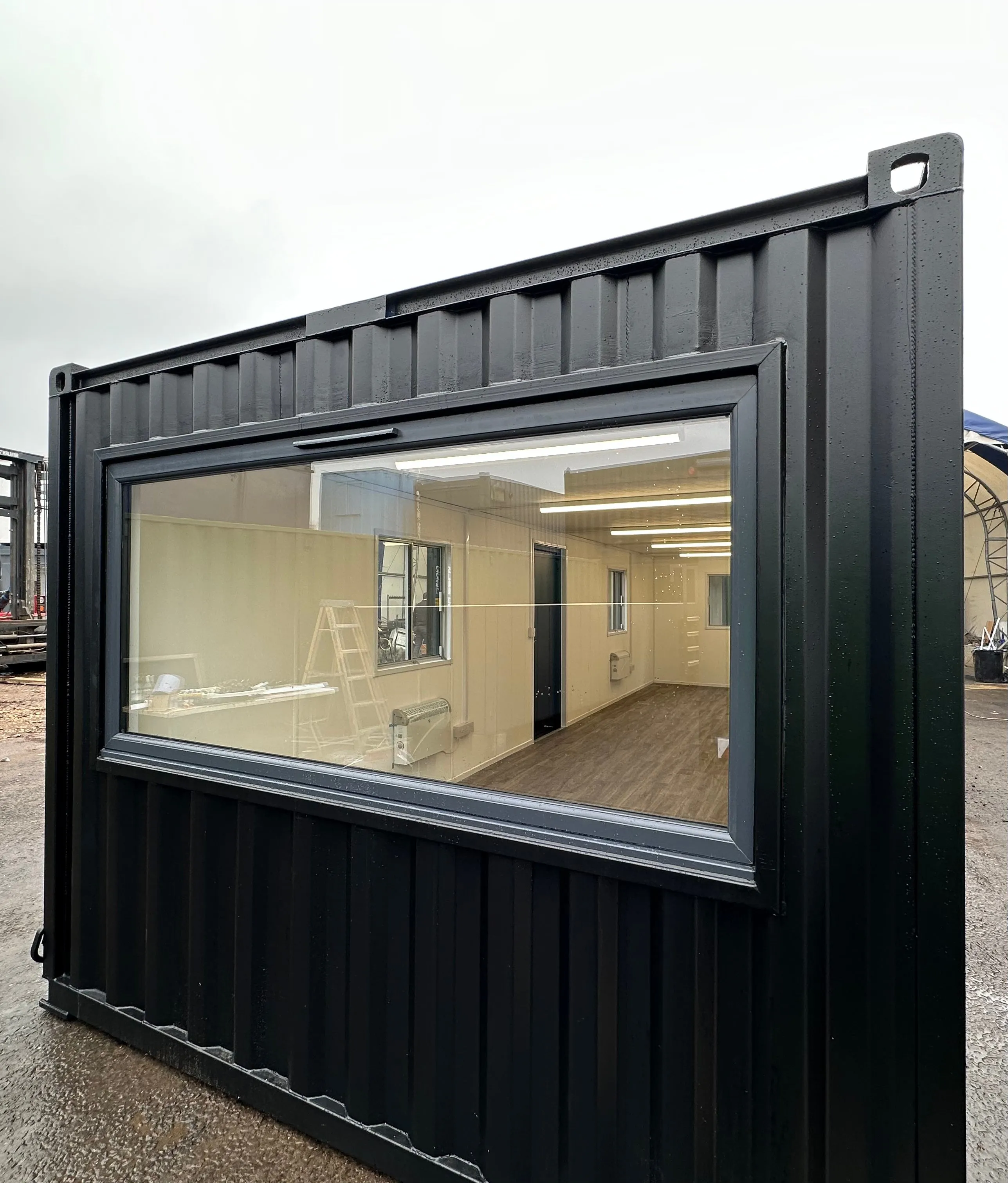 32x10ft Cabin | CUSTOM | Open Plan | Office  / Canteen | Picture Window | Portable Building | No 1116