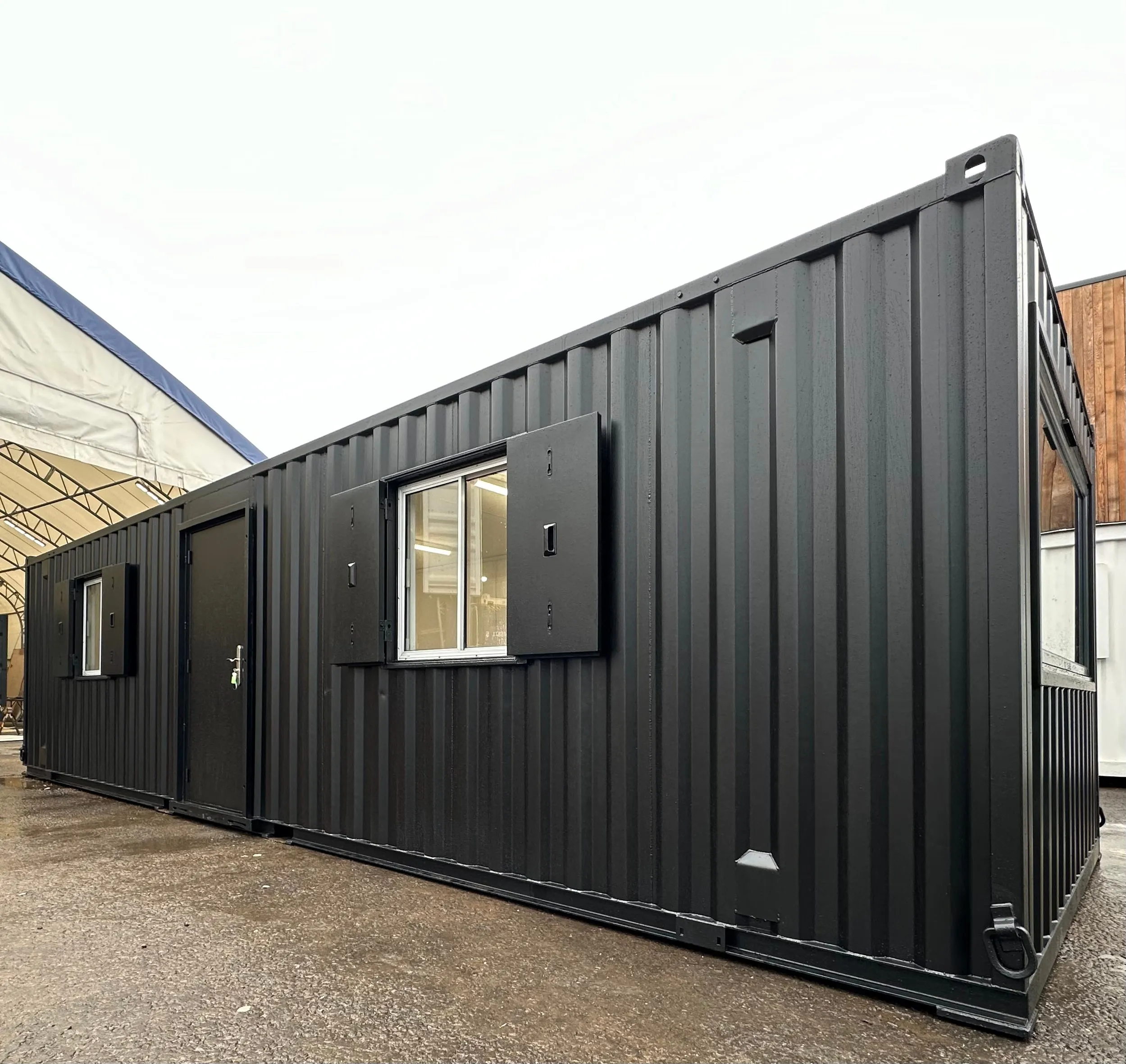 32x10ft Cabin | CUSTOM | Open Plan | Office  / Canteen | Picture Window | Portable Building | No 1116