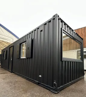 32x10ft Cabin | CUSTOM | Open Plan | Office  / Canteen | Picture Window | Portable Building | No 1116