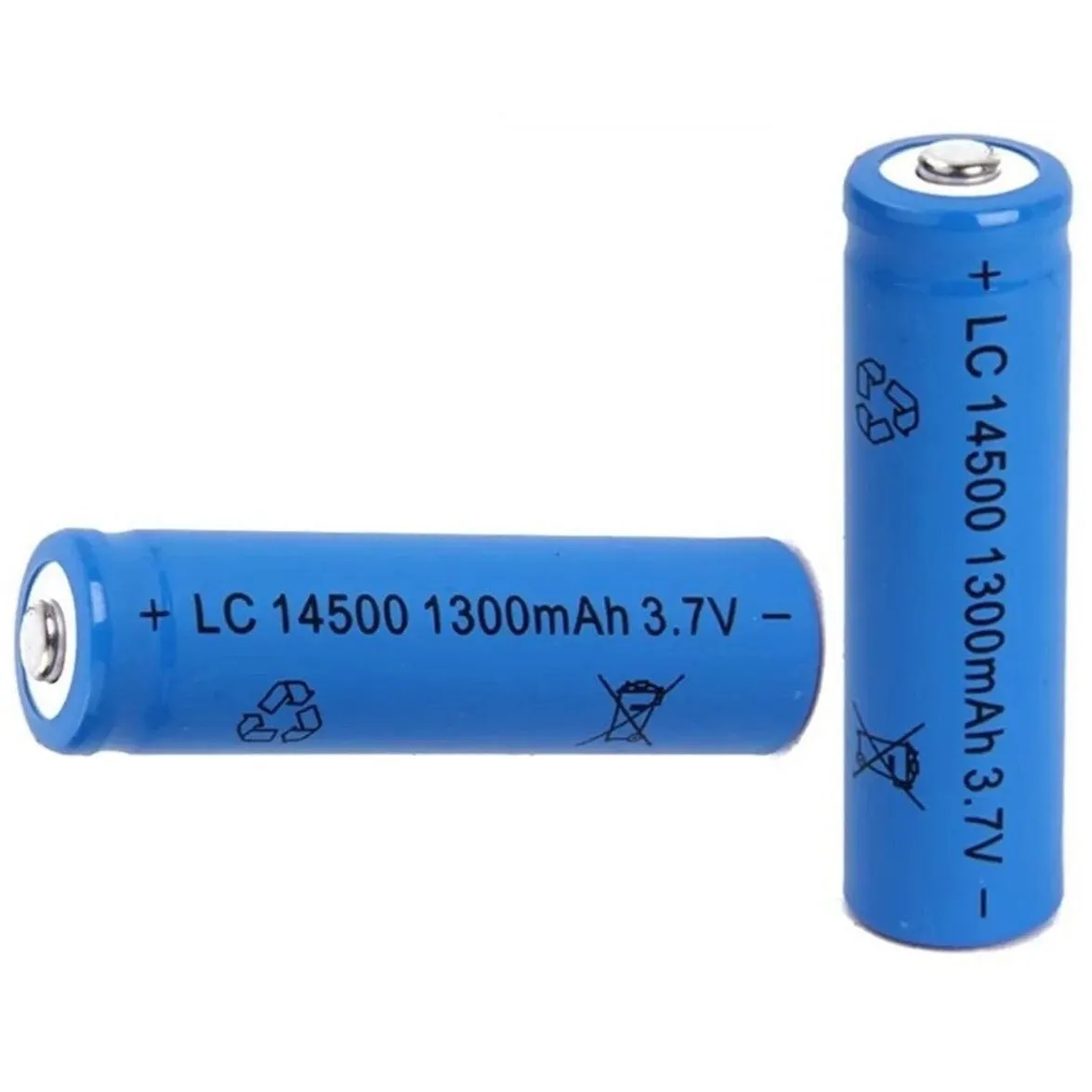 3.7V 14500 Lithium-Ion Battery with Tip Top Cap