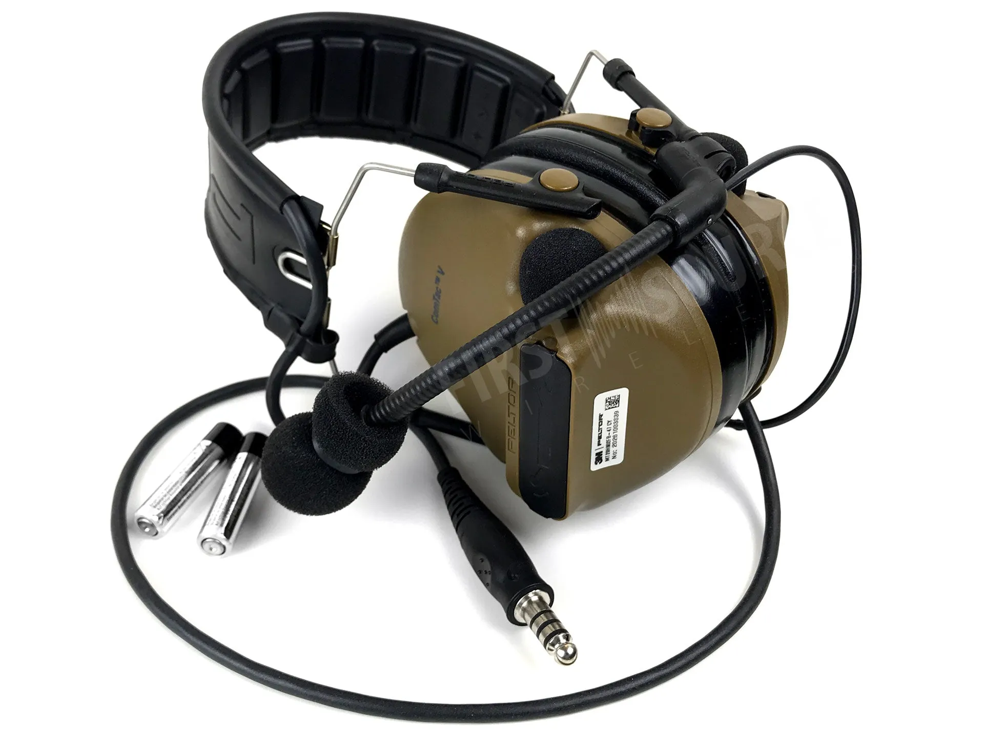 3M PELTOR ComTac V Headset MT20H682FB-47 CY, Foldable, Single Lead, Standard Dynamic Mic, NATO Wiring, Coyote