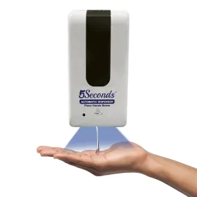 5Seconds Zoho Series 6" White Touchless Automatic Wall-Mount Liquid Soap Dispenser With Infrared Sensor