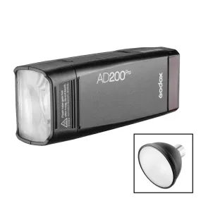 AD200PRO Portable Battery Flash with Reflector On-Location