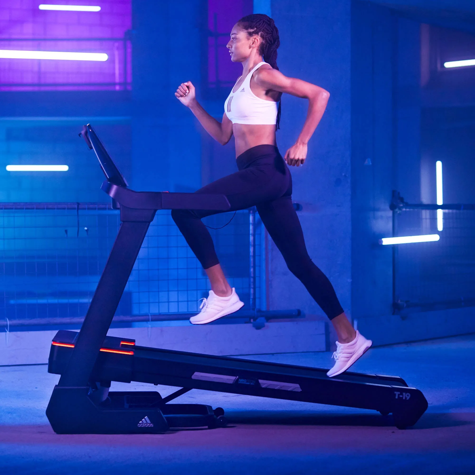 adidas T-19 Bluetooth Folding Treadmill