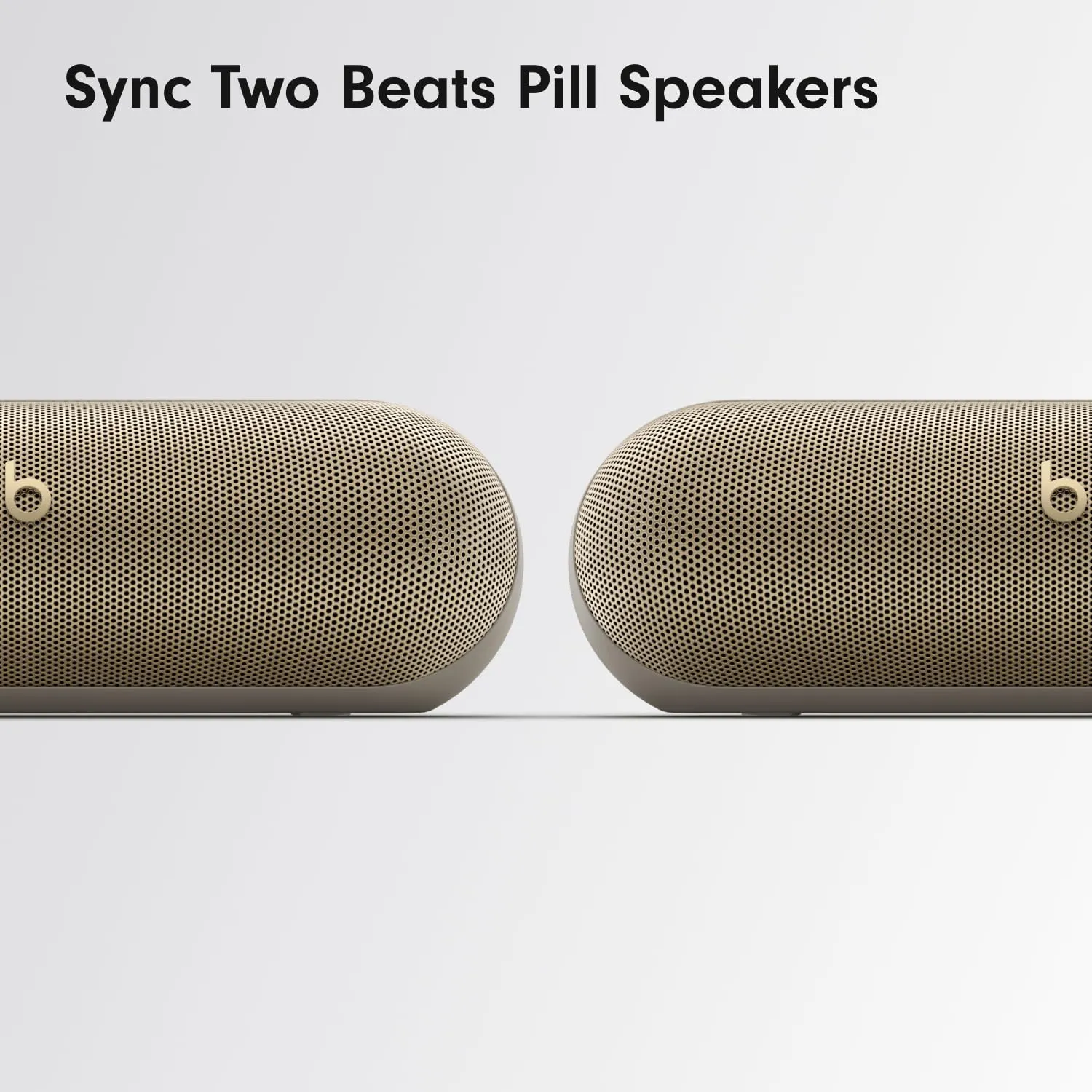 Beats Pill (2024 Release)-Portable Bluetooth Speaker- Up to 24H Battery Life, Water Resistant, Bluetooth, Apple & Android Compatible, Seriously Loud Sound for Home, Outdoor and Travel- Champagne Gold