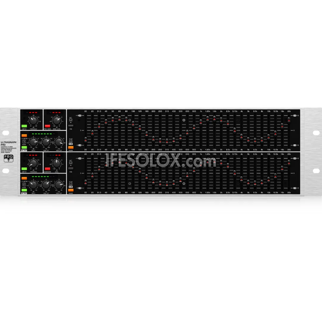 Behringer ULTRAGRAPH PRO FBQ6200 Audiophile 31-Band Stereo Graphic Equalizer with Limiters - Brand New