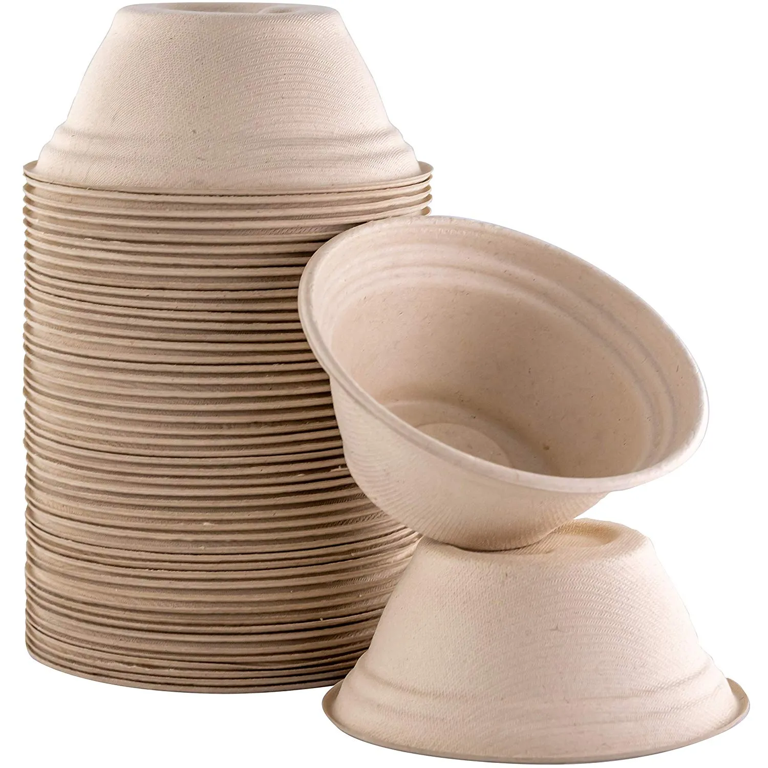 Biodegradable Disposable Pet Bowls Bulk 8 Oz Germ-Free, Non-Toxic Leakproof and Allergen-Free