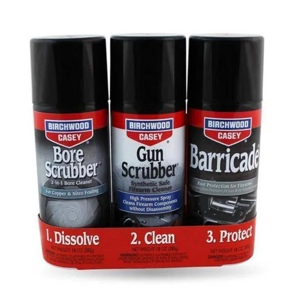 Birchwood | 1,2,3 Gun Scrubber | Bore Scrubber Kit