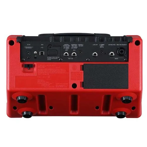 Boss CUBE Street II Battery-Powered Stereo Amplifier in Red CUBEST2R