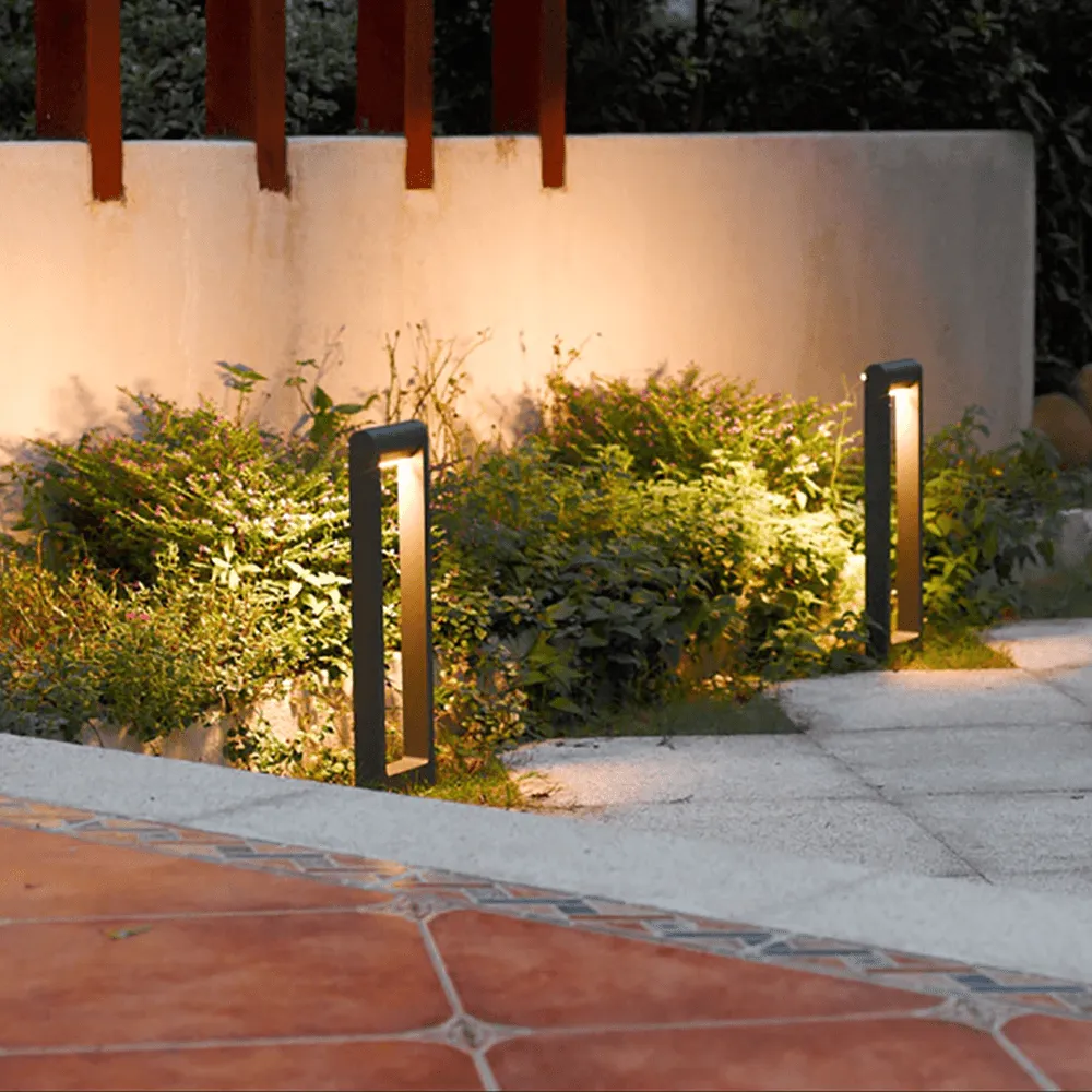 CDPA56 Path Light 8W Low Voltage LED Rectangular Adjustable Bollard Landscape Pathway Lighting