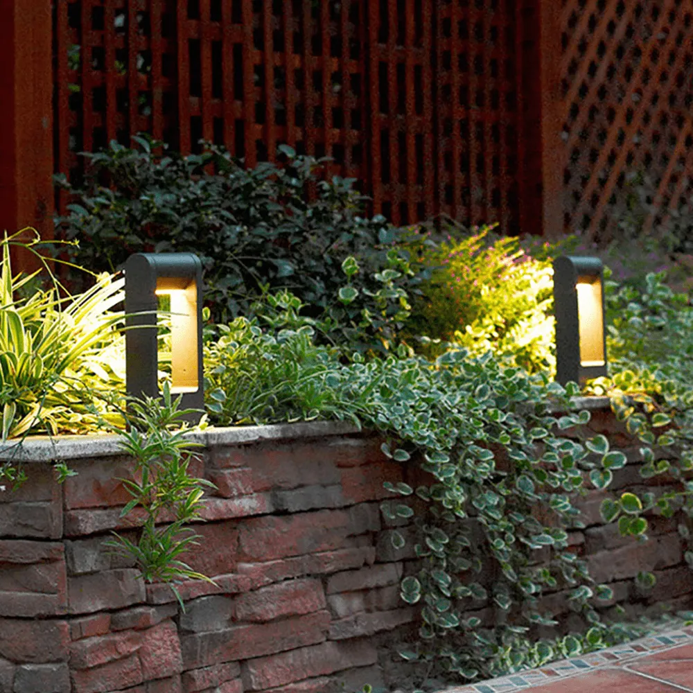 CDPA56 Path Light 8W Low Voltage LED Rectangular Adjustable Bollard Landscape Pathway Lighting