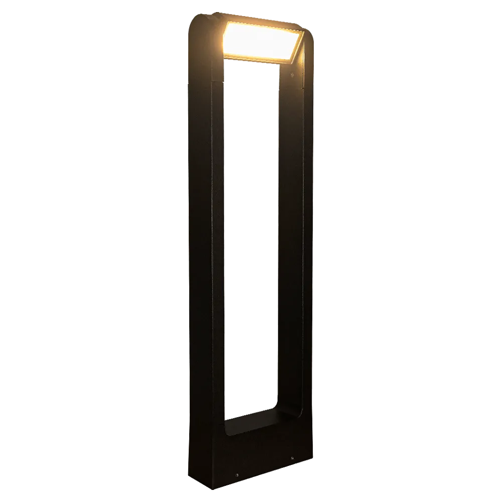 CDPA56 Path Light 8W Low Voltage LED Rectangular Adjustable Bollard Landscape Pathway Lighting