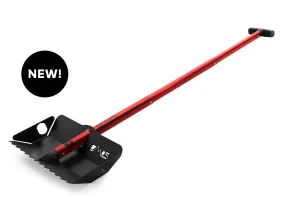 DMOS Stealth Shovel - Black Anodized and Red Handle