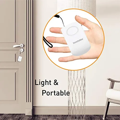 Door Handle Alarm with 130dB Vibration Triggered Door Alarm