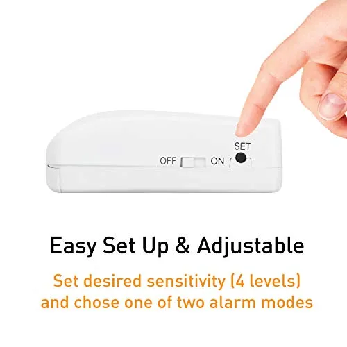 Door Handle Alarm with 130dB Vibration Triggered Door Alarm