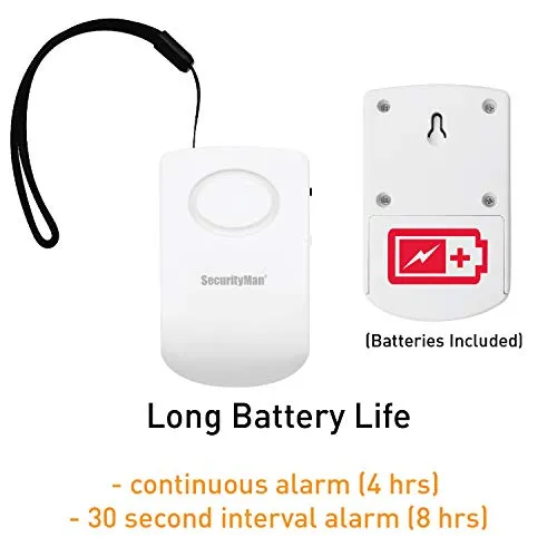 Door Handle Alarm with 130dB Vibration Triggered Door Alarm