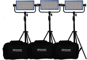 Dracast LED500 Pro Daylight 3 Light Kit - Used