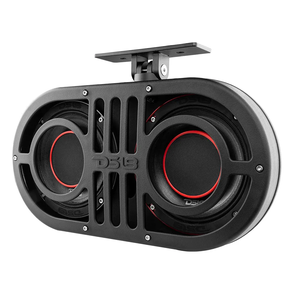 Dual 6.5" Marine and Powersports PRO Roll Cage Sound Bar System with Built in LED RGB Lights450 Watts Rms ( 2 x PRO-HY6.4B Included)