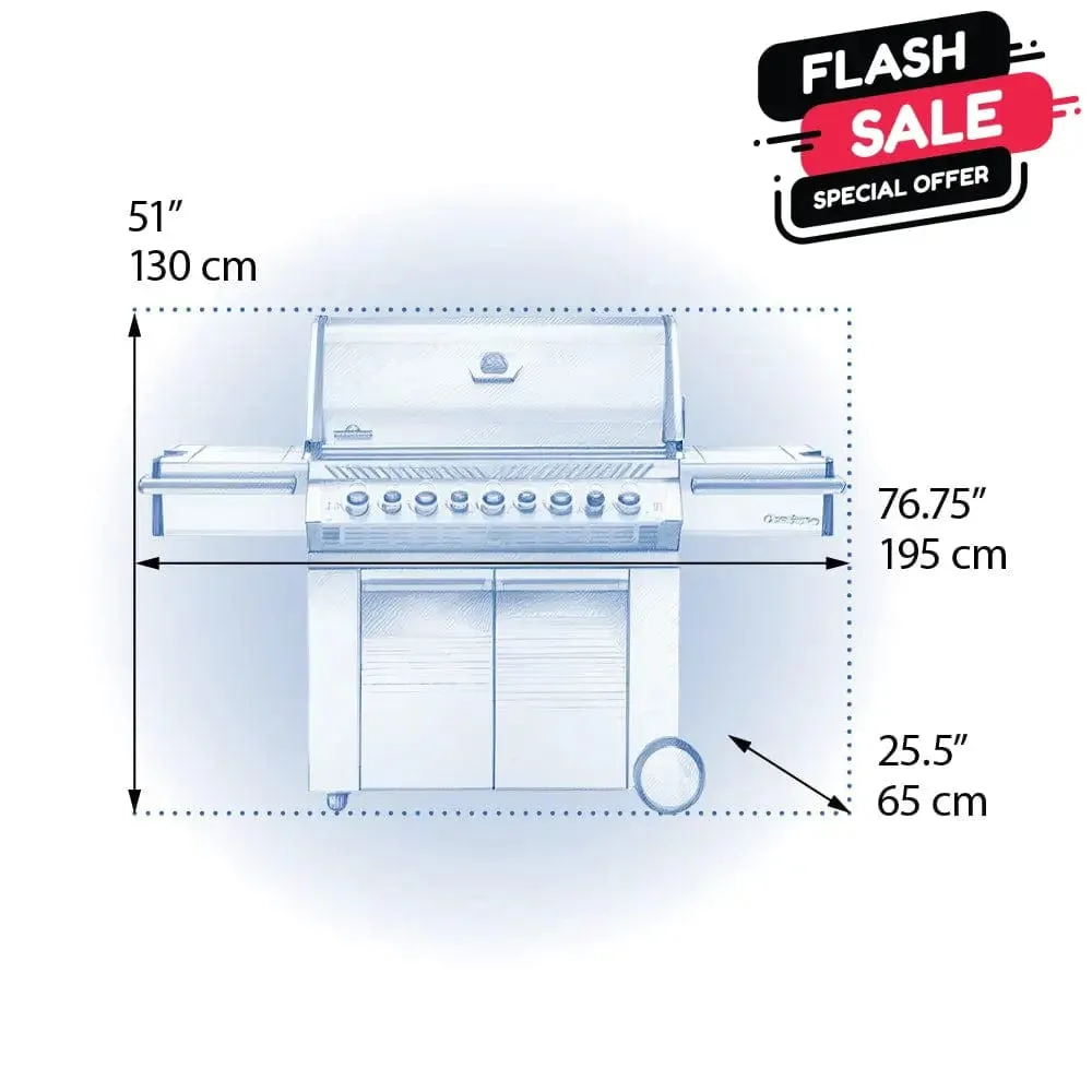 EX Display - Napoleon | Prestige PRO 665 RSIB With Infrared Side & Rear Burners