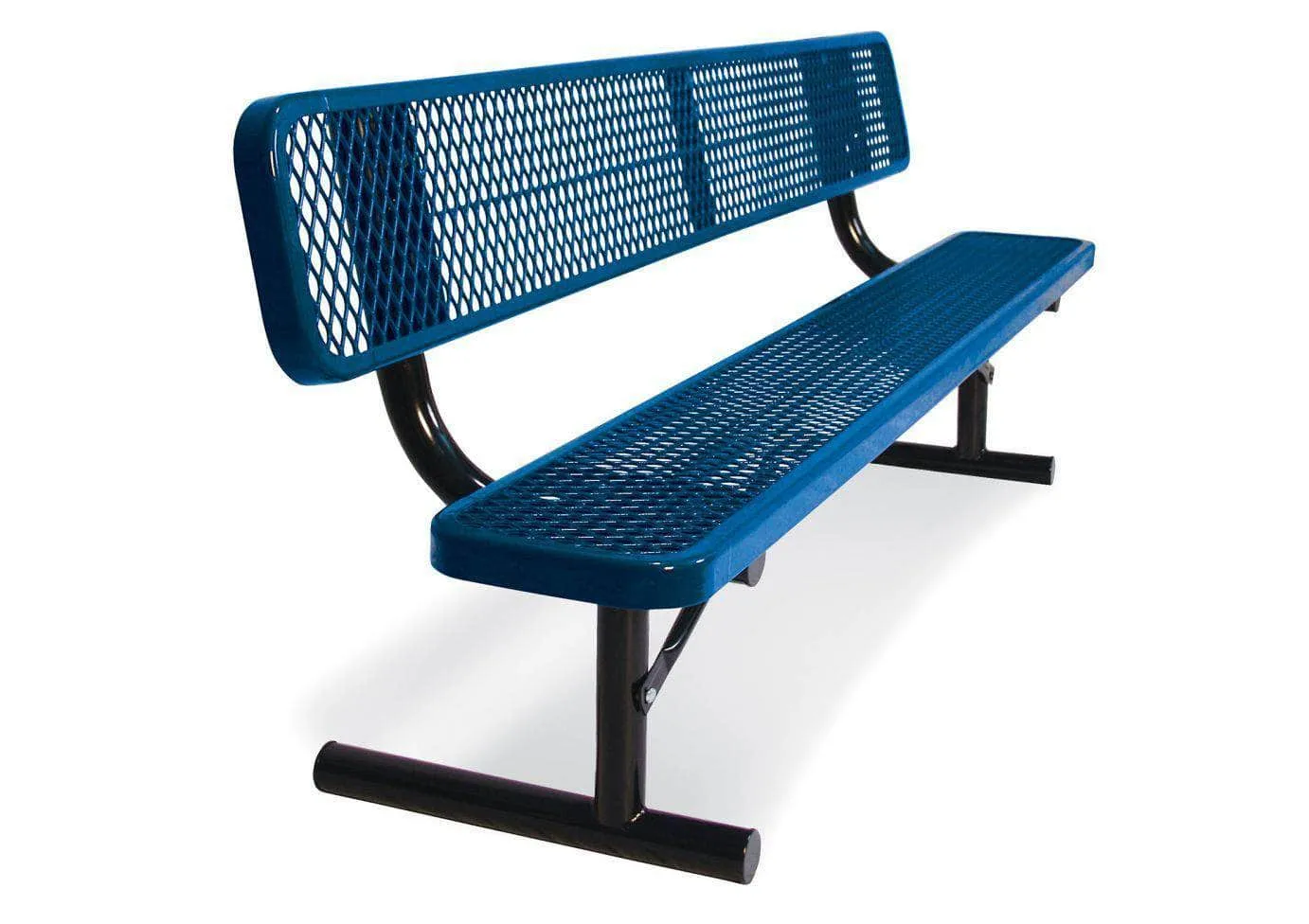 Extra Heavy-Duty Bench with Back - Diamond Pattern