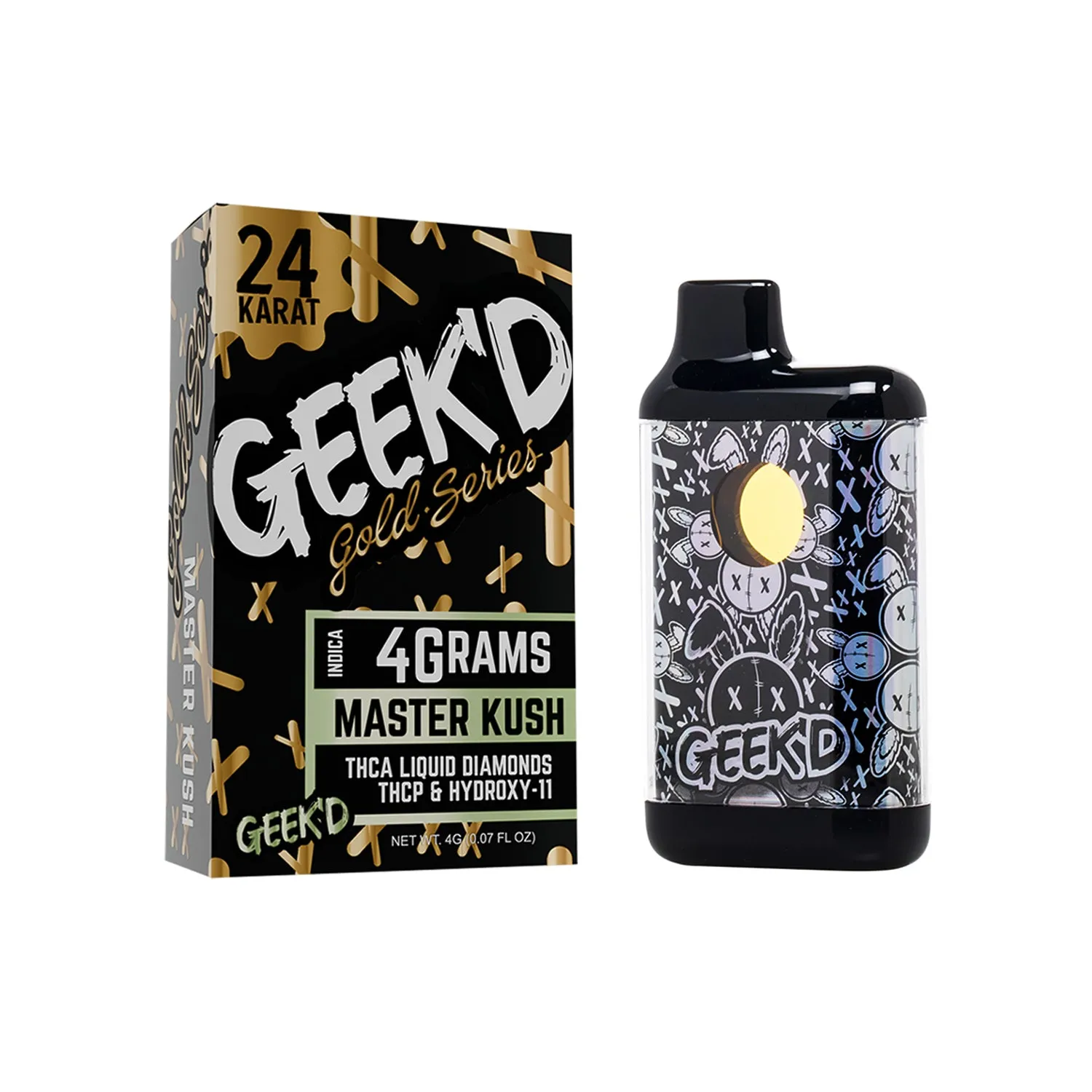 GEEK'D 24k Gold Series Disposable 4G