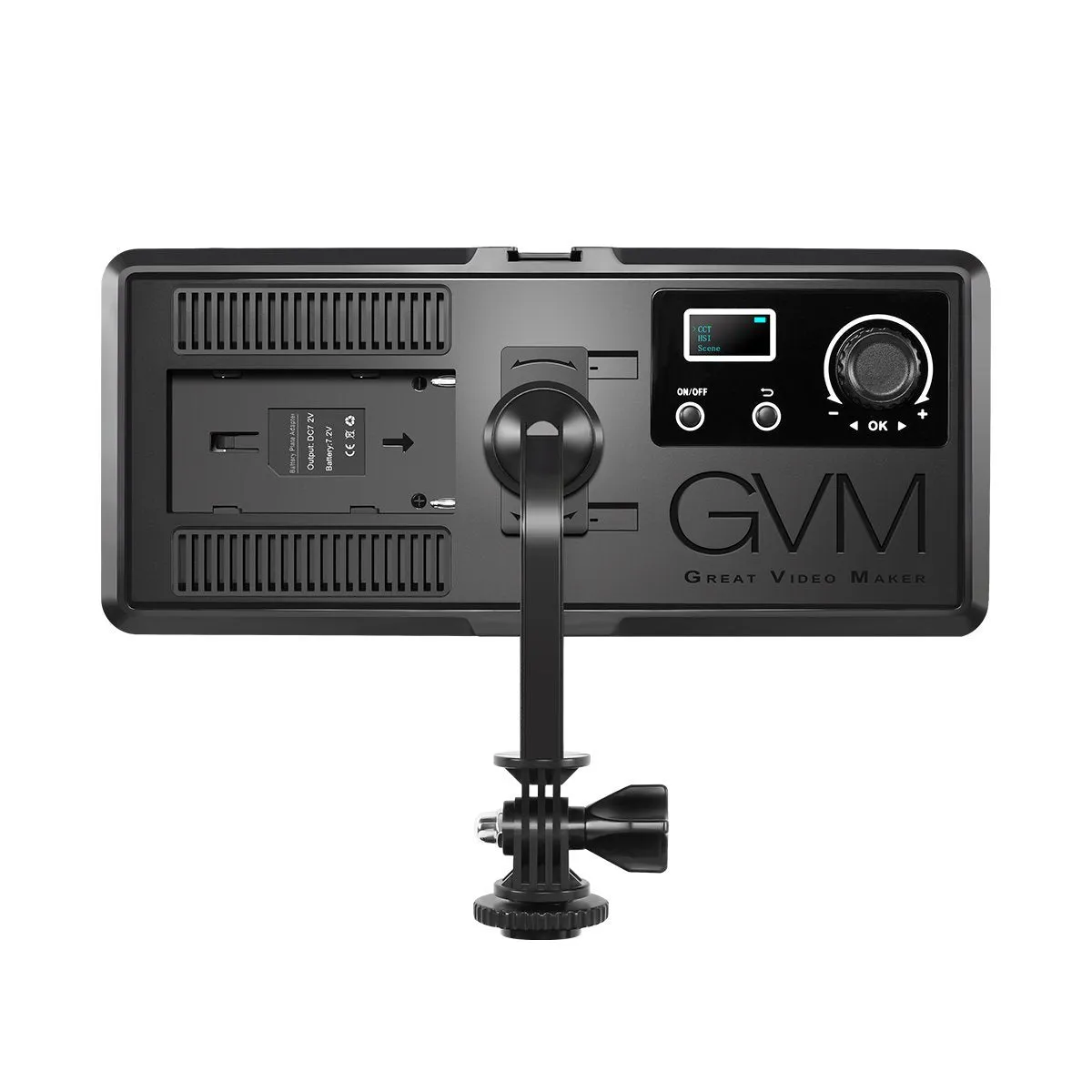 GVM RGB20W On-Camera RGB LED Video Light with Bluetooth APP Control