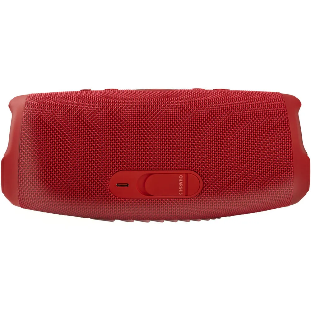 JBL Charge 5 Bluetooth Speaker with Powerbank (Red) with JBL T110 in Ear Headphones