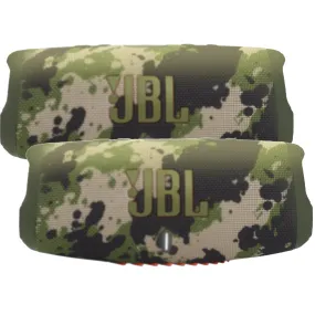 JBL Charge 5 Portable Waterproof Bluetooth Speaker Squad - 2 Units