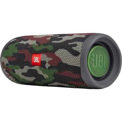 JBL Flip 5 Portable Waterproof Wireless Bluetooth Speaker, Squad Camo - JBLFLIP5SQUADAM (Refurbished)