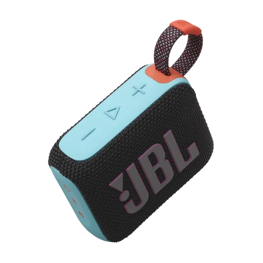 JBL GO 4 Ultra-Portable Bluetooth Speaker (Black/Orange)