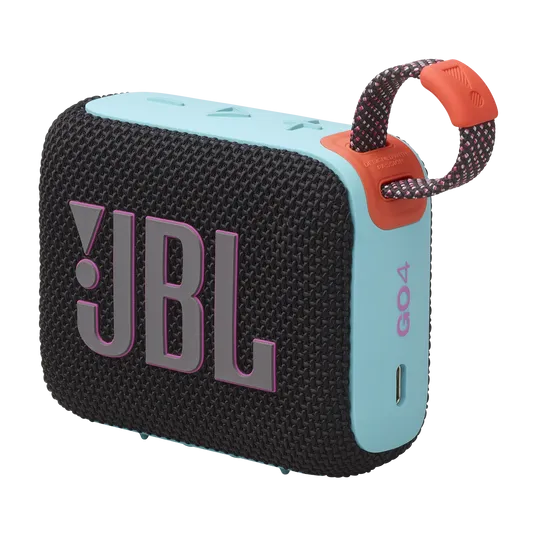 JBL GO 4 Ultra-Portable Bluetooth Speaker (Black/Orange)