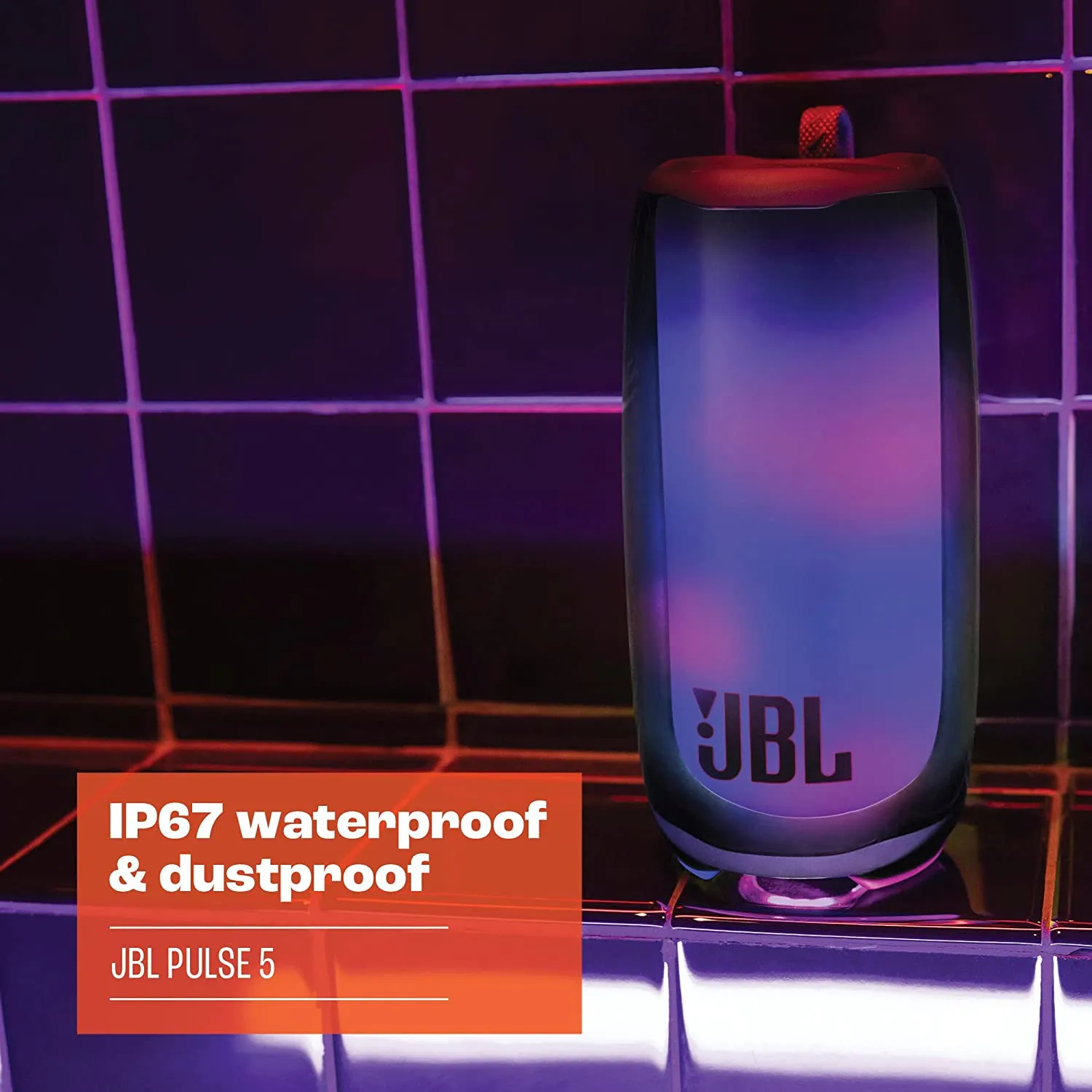 JBL Pulse 5 Portable Bluetooth Speaker with Dazzling Lights Original Pro Sound (Open Box)