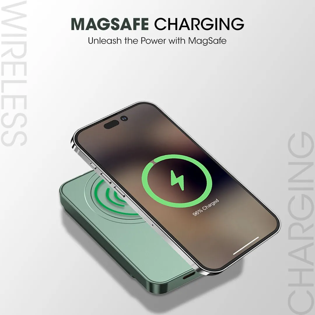 Kivart Fuel | 10000mAh Magsafe Powerbank | 22.5w Output | Type C Input/Output Pass Through Charging | Wireless Charging | Lithium Polymer Battery