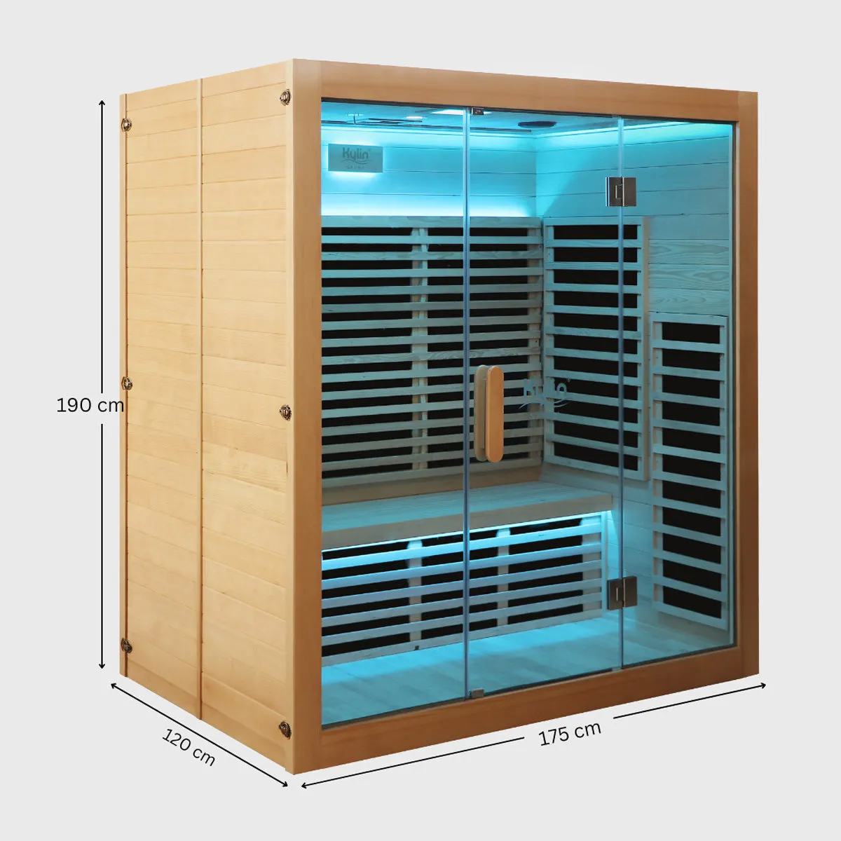 Kylin Sauna - Horizon Carbon Infrared Sauna Room 4 Person HL-500K