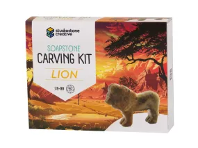 Lion Soapstone Carving Kit