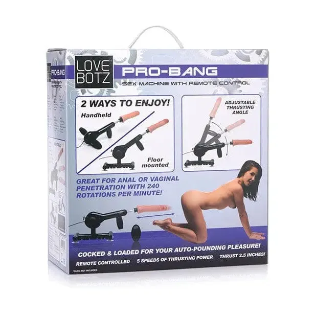 LoveBotz Pro-Bang Portable Sex Machine with Remote Control