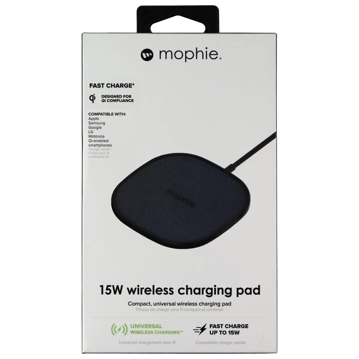 Mophie 15W Universal Wireless Charge Pad - Black (401305902)