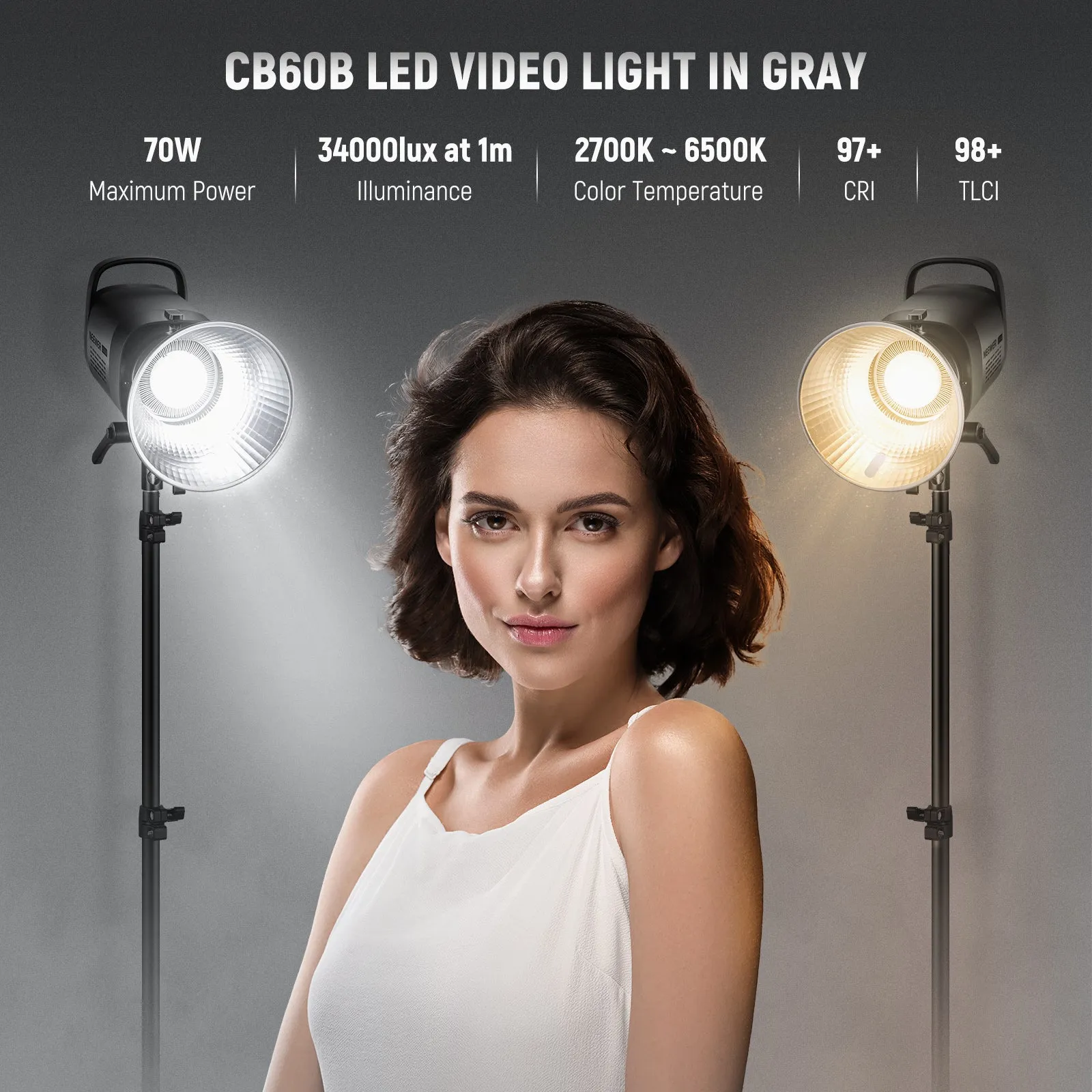 NEEWER CB60B Bi-Color 70W LED Video Light