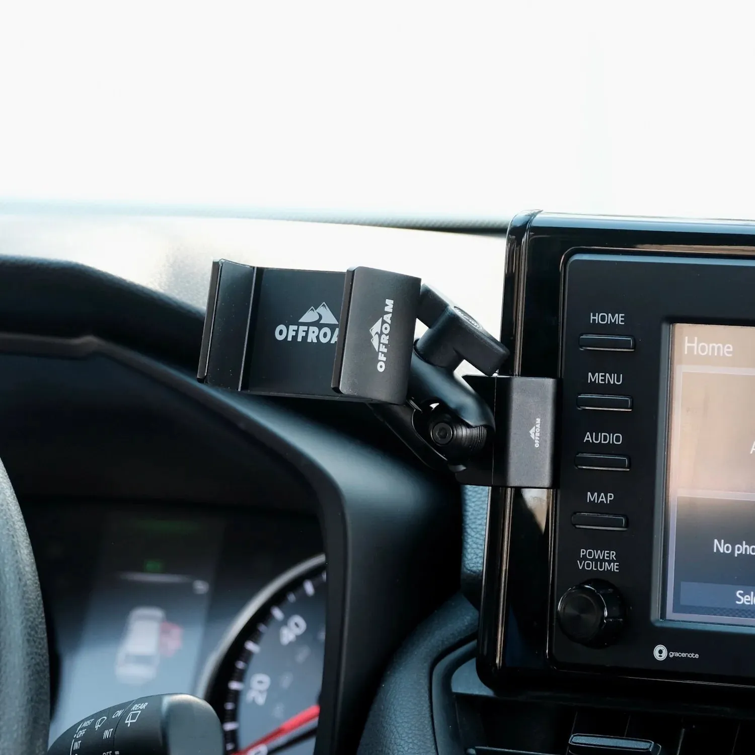 OFFROAM Toyota RAV4 (2019-2024) with 7-in. or 8-in. Toyota Audio Multimedia Phone Mount