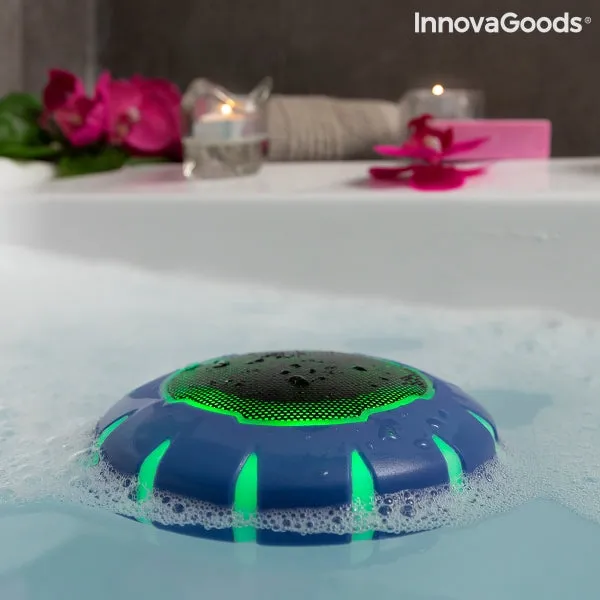 Pool Speakers with LEDs &amp; Microphone - Wireless &amp; Floating