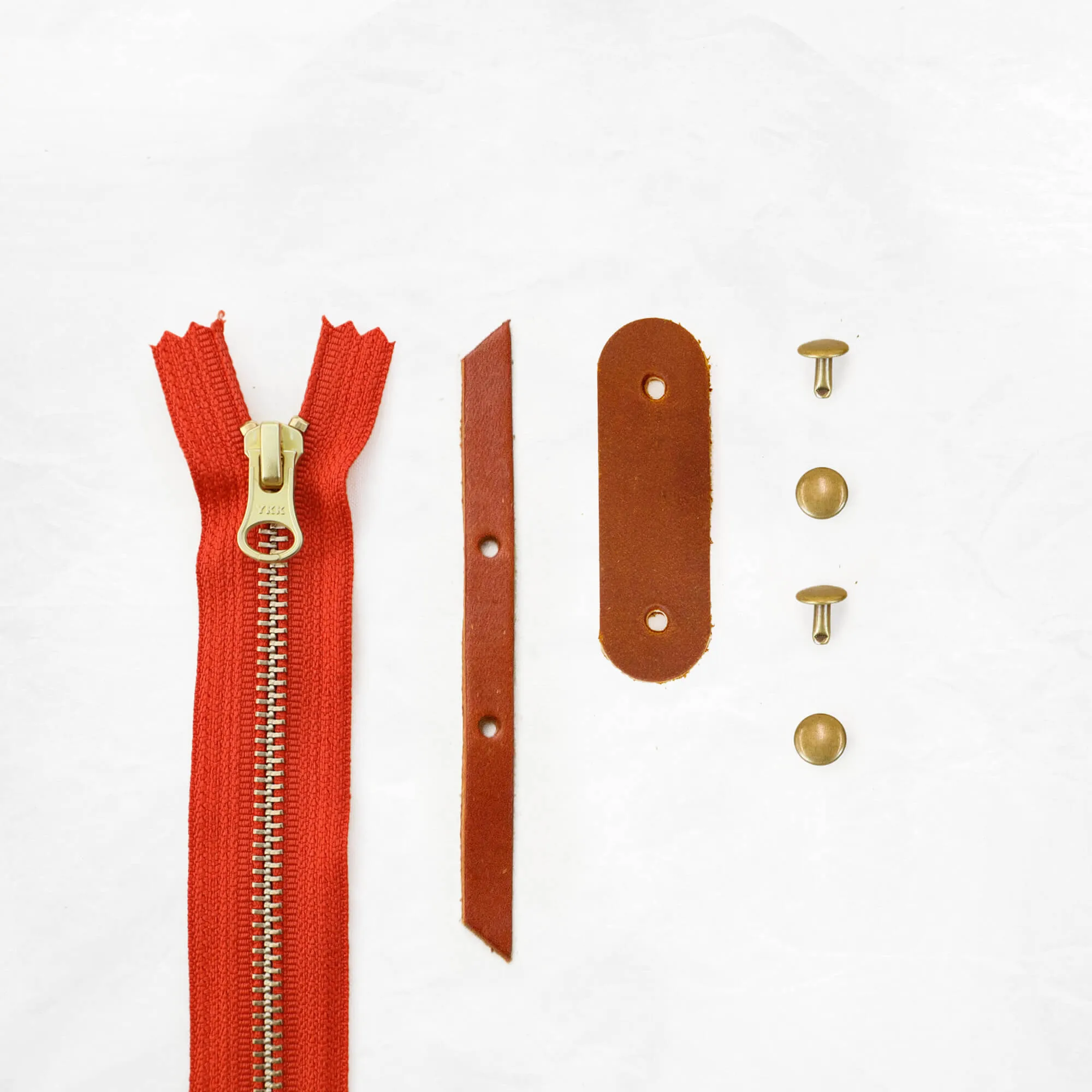 Portsmith - Chestnut Zipper Closure Kit