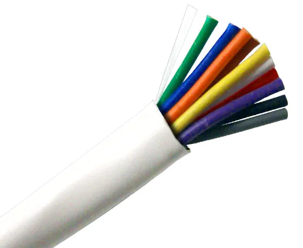 Security Alarm Cable - Plenum (CMP) - 18/10 AWG, CL3P, Stranded (7 Strand), Unshielded, 1000ft, White