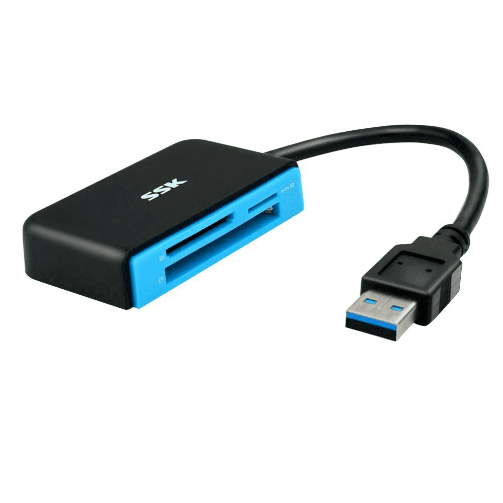 SSK USB 3.0 to CF / SD / TF / Micro SD Card Reader Adapter