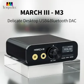 TempoTec March III - M3 Desktop USB DAC & Bluetooth Audio DAC Receiver