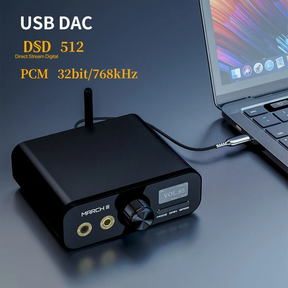 TempoTec March III - M3 Desktop USB DAC & Bluetooth Audio DAC Receiver