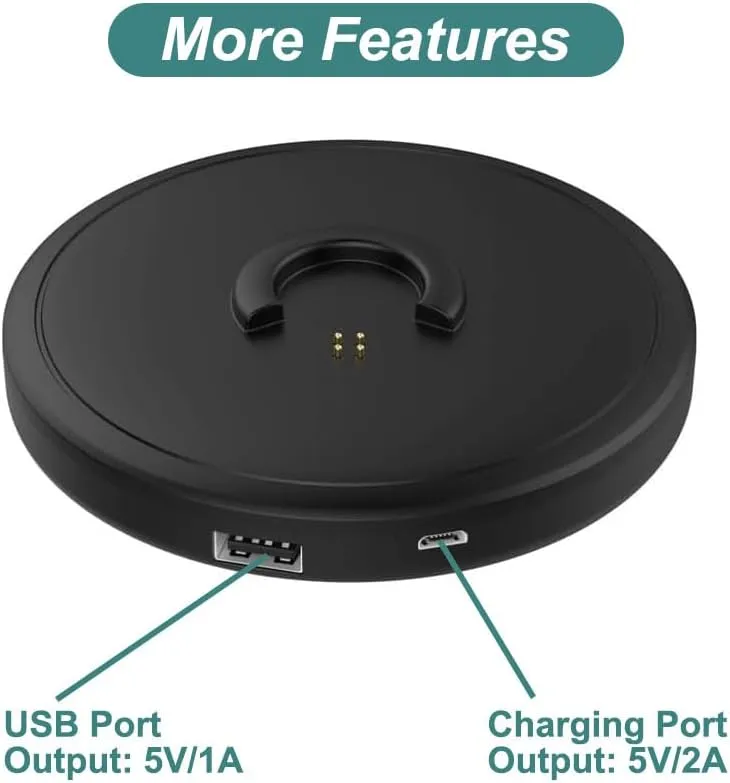 THRE Charging Cradle for Bose Soundlink Revolve/Revolve /Revolve 2, Charger Cradle Dock with USB Cable for Bose Revolve Portable Speaker